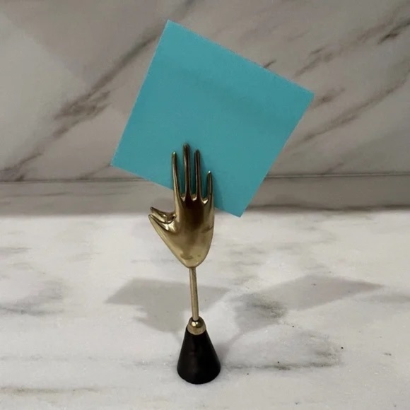 Gold Hand Urban Outfitters Decor Photo Stand / Picture Frame - Picture 1 of 4